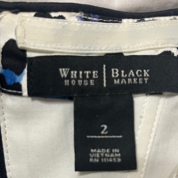 White House Black Market Animal Print Strapless Top - Picture 2 of 6